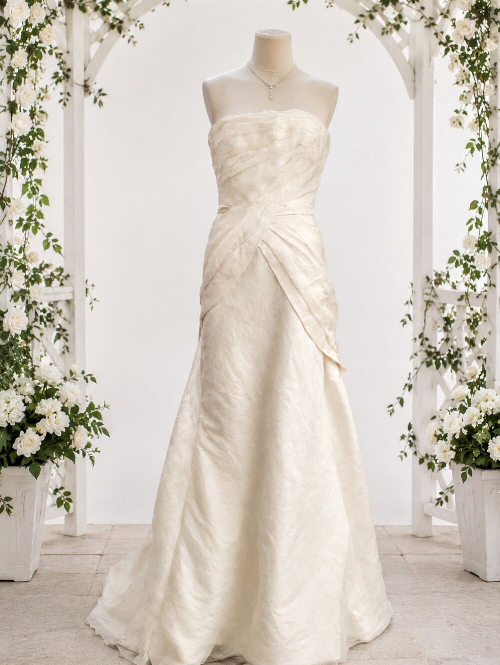 NEW Vera Wang Gretchen designer Strapless Wedding Gown Mermaid Bridal Dress sz 4